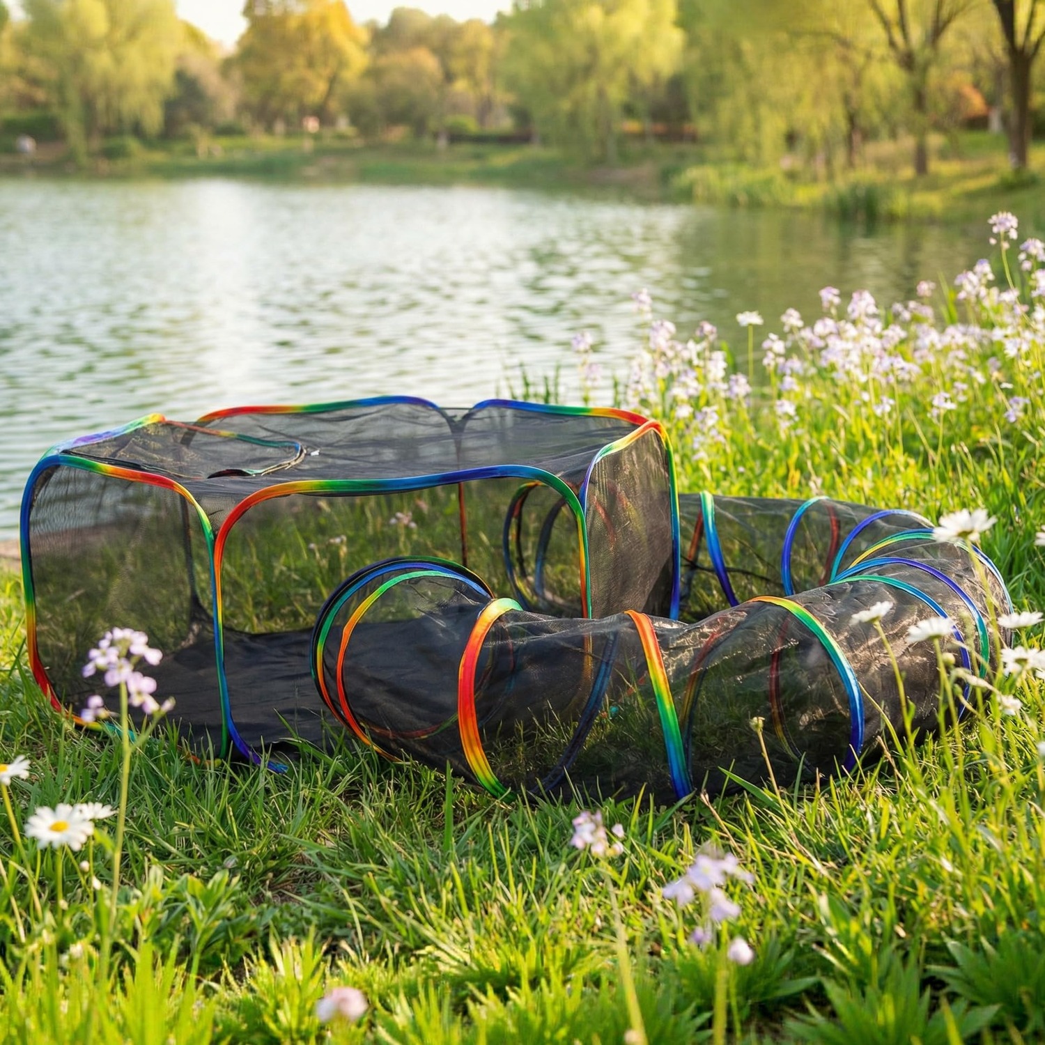 LUCKITTY Hexa Cat Tent and Tunnel Outdoor Enclosure: image 8