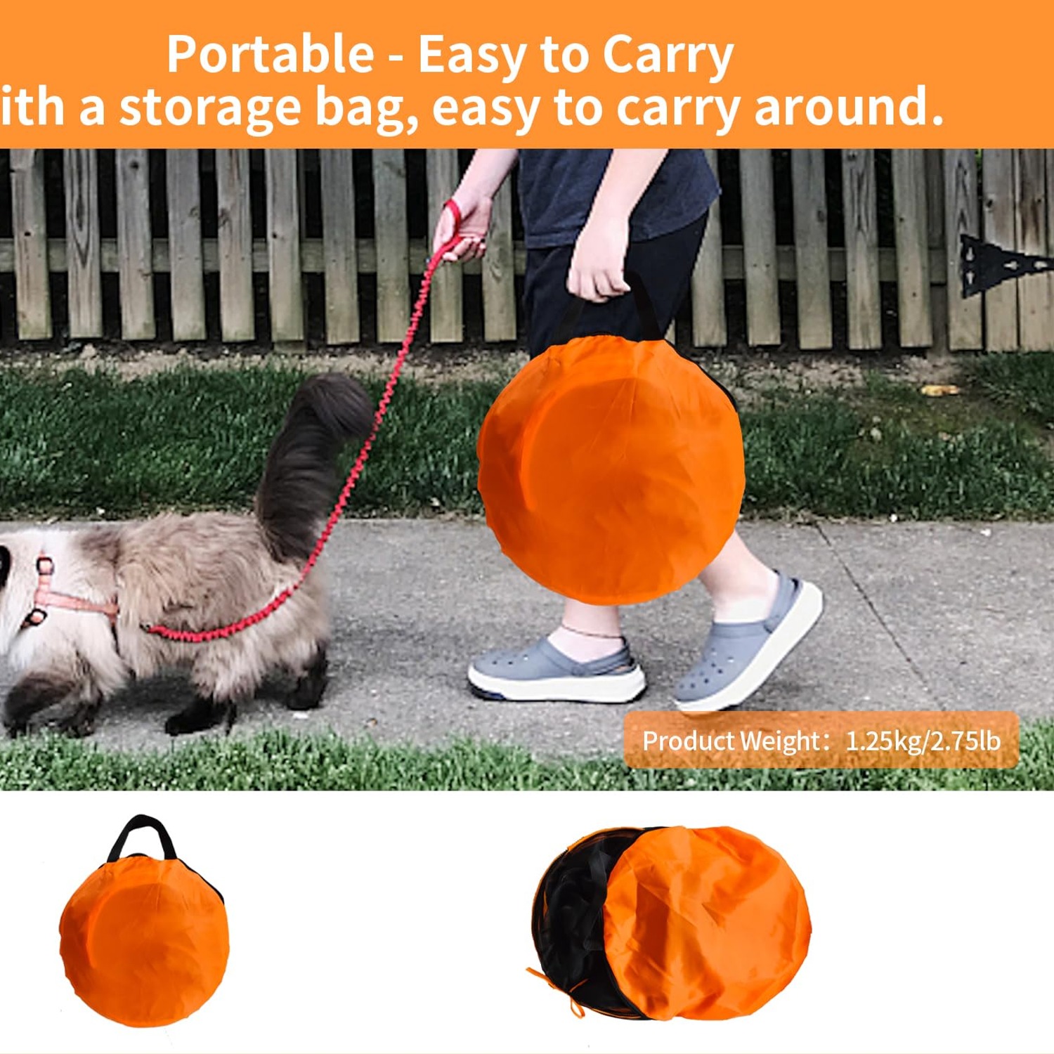 Foldable Cat Enclosure with Play Tunnel: image 3