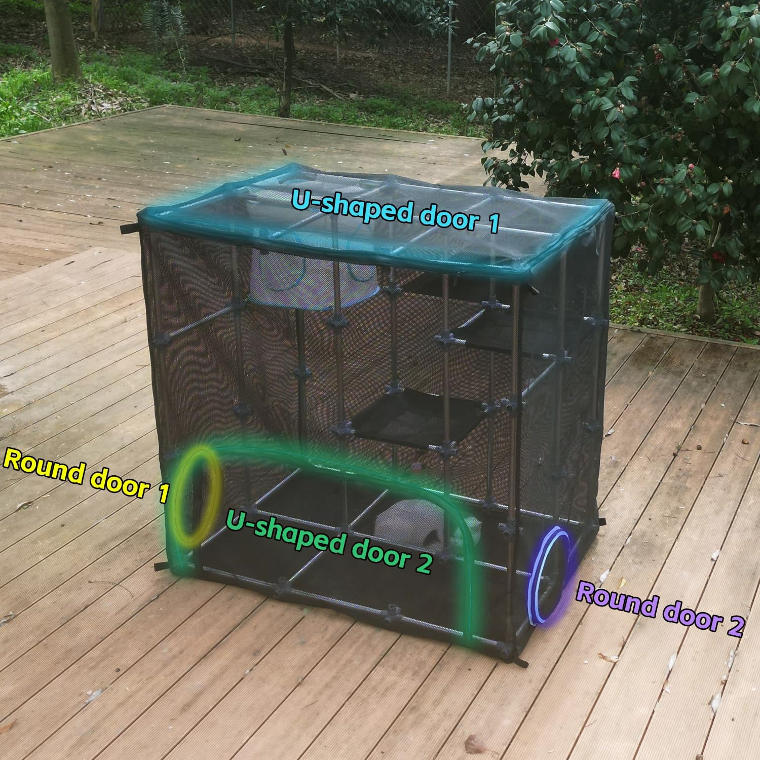 Modular Catio Mega Kit Outdoor Cat Enclosure: image 2