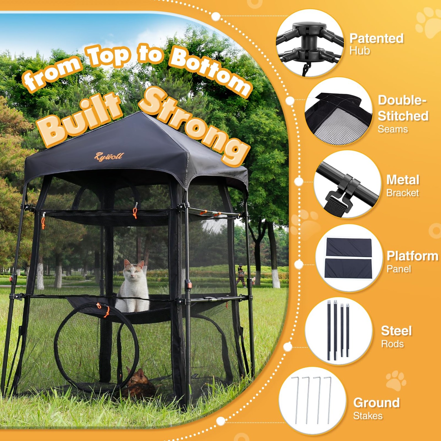 Rywell Pop-Up Cat Enclosure: image 3