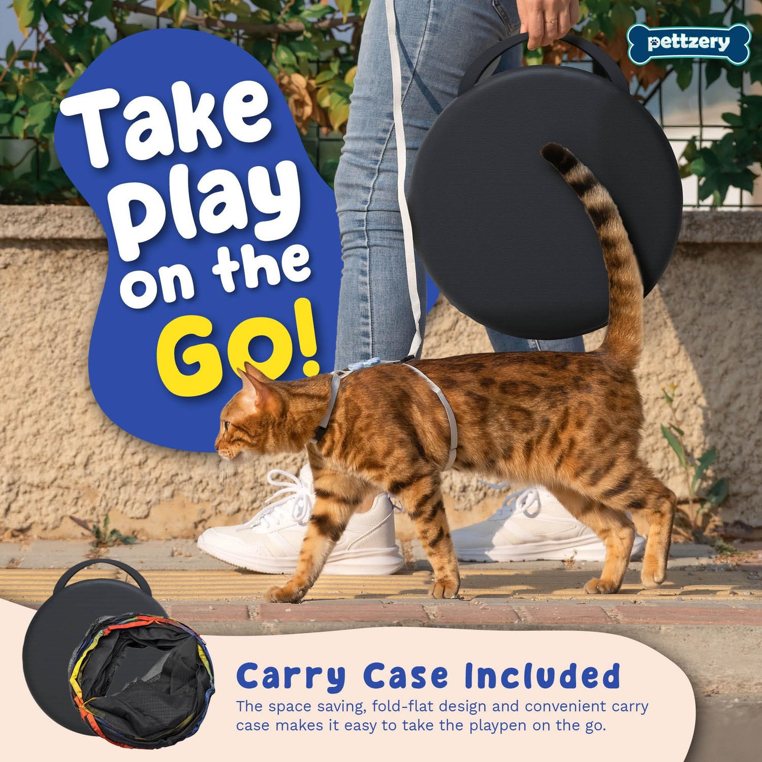 Pettzery Portable Catio with Play Tunnel: image 6